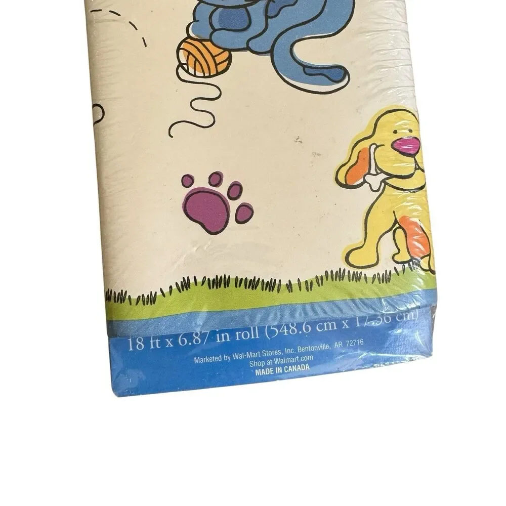 Vintage Home Trends‎ Dog & Cat Wall Border 18 feet Prepasted Washable Kids